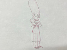 Load image into Gallery viewer, The Simpsons - Original drawing of Marge and Maggie Simpson
