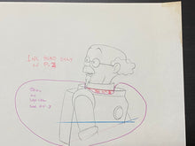 Load image into Gallery viewer, Tintin - Original drawing of Professeur Tournesol (On a marché sur la Lune)