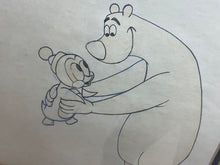 Load image into Gallery viewer, Chilly Willy - Original animation drawing of Maxie the Polar Bear and Chilly Willy (framed)