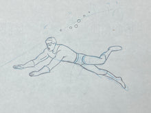 Load image into Gallery viewer, The Superman/Aquaman Hour of Adventure - Original animation drawing of Aquaman