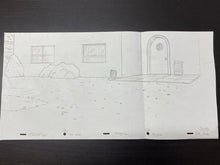 Load image into Gallery viewer, The Simpsons - Original drawing of Simpsons yard (scene background)