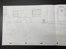 Load image into Gallery viewer, The Simpsons - Original drawing of Simpsons yard (scene background)