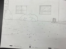 Load image into Gallery viewer, The Simpsons - Original drawing of Simpsons yard (scene background)