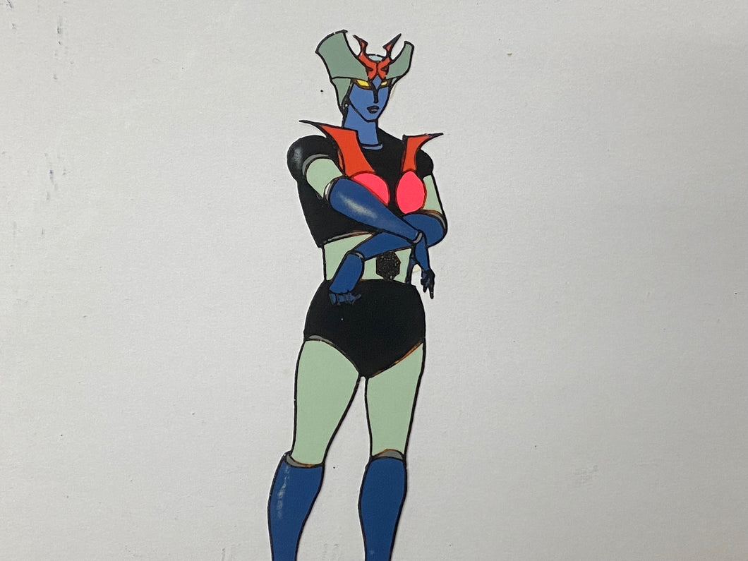 Mazinger Z - Original animation cel and drawing of Minerva X