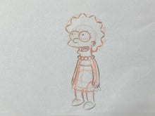 Load image into Gallery viewer, The Simpsons - Original drawing of Lisa Simpson