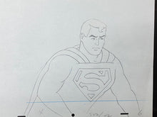 Load image into Gallery viewer, The Superman/Aquaman Hour of Adventure - Original animation drawing of Superman