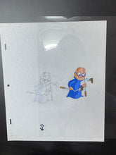 Load image into Gallery viewer, Alvin and the Chipmunks (1983 TV series) - Original animation cel and drawing