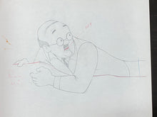Load image into Gallery viewer, Tintin - Original drawing of Frank Wolff (On a marché sur la Lune)