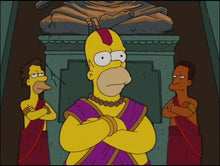 Load image into Gallery viewer, The Simpsons - Original drawing of Homer Simpsons, Episode: Kiss Kiss Bang Bangalore (2006)