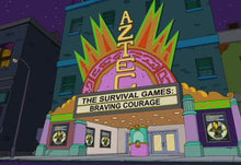 Load image into Gallery viewer, The Simpsons - Original drawing of Aztec Theater (scene background)