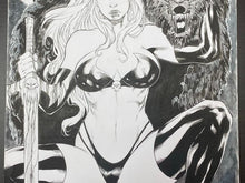 Load image into Gallery viewer, Lady Death - Drawing by Adriano Araujo (2020)