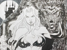 Load image into Gallery viewer, Lady Death - Drawing by Adriano Araujo (2020)
