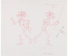 Load image into Gallery viewer, The Adventures of Don Coyote and Sancho Panda - Character Study Animation Drawing (Hanna-Barbera, 1989)