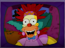 Load image into Gallery viewer, The Simpsons - Original drawing of Krusty the Clown (Episode: Kamp Krusty, 1992)