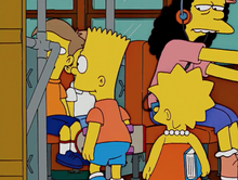Load image into Gallery viewer, The Simpsons - Original drawing of Otto Mann (Episode: The Mook, The Chef, The wife and her Homer, 2005)