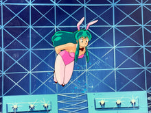 Load image into Gallery viewer, Urusei Yatsura (Kitty Films, 1981/86) - Original animation cel of Lum, with painted background
