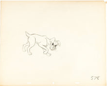 Load image into Gallery viewer, Lady and the Tramp Animation Drawing Featuring Tramp (Walt Disney, 1955)
