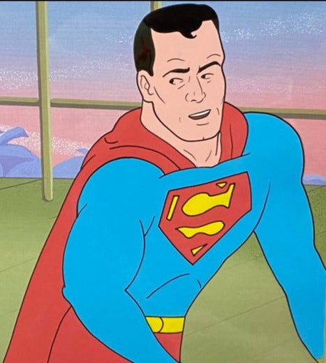 The Superman/Aquaman Hour of Adventure - Original animation cel