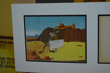 Load image into Gallery viewer, Looney Tunes - Original animation cel and drawing of Wile E. Coyote, Framed
