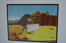 Load image into Gallery viewer, Looney Tunes - Original animation cel and drawing of Wile E. Coyote, Framed
