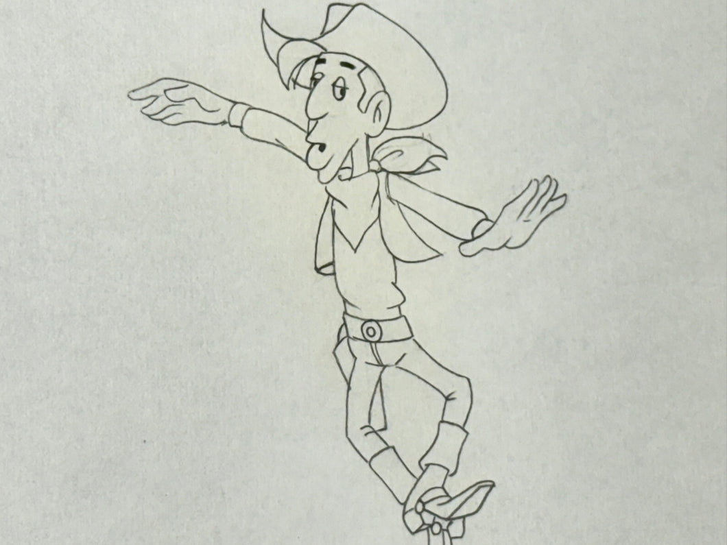 Lucky Luke - Original animation drawing (1984)