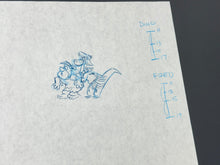 Load image into Gallery viewer, The Flintstones - Original drawing of Fred Flintstone and Dino

