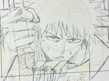 Load image into Gallery viewer, Bleach - Original drawing of Ichigo Kurosaki, in color on Studio Pierrot paper! top!

