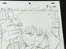 Load image into Gallery viewer, Bleach - Original drawing of Ichigo Kurosaki, in color on Studio Pierrot paper! top!

