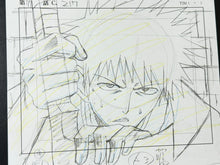 Load image into Gallery viewer, Bleach - Original drawing of Ichigo Kurosaki, in color on Studio Pierrot paper! top!
