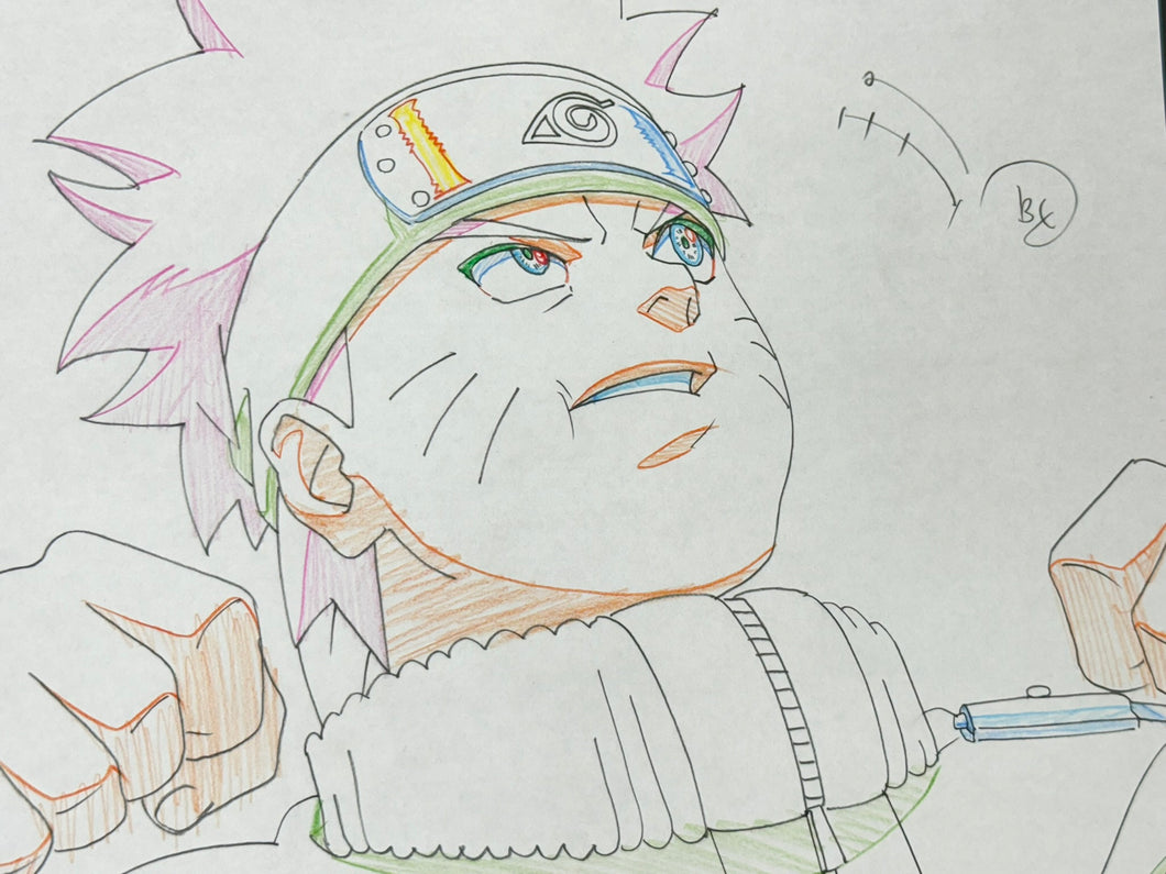Naruto - Original drawing of Naruto, in color! top!