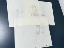 Load image into Gallery viewer, Laurel and Hardy (1966) - Original animation drawings, set of 3
