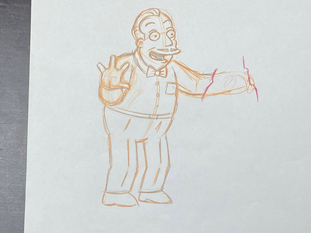 The Simpsons - Original drawing of The Yes Guy