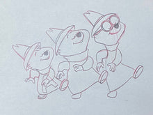 Load image into Gallery viewer, The Alvin Show (1961) Original animation drawing of Alvin &amp; The Chipmunks, top and rare!
