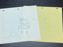 Load image into Gallery viewer, Captain Future - Original animation drawing, set of 2
