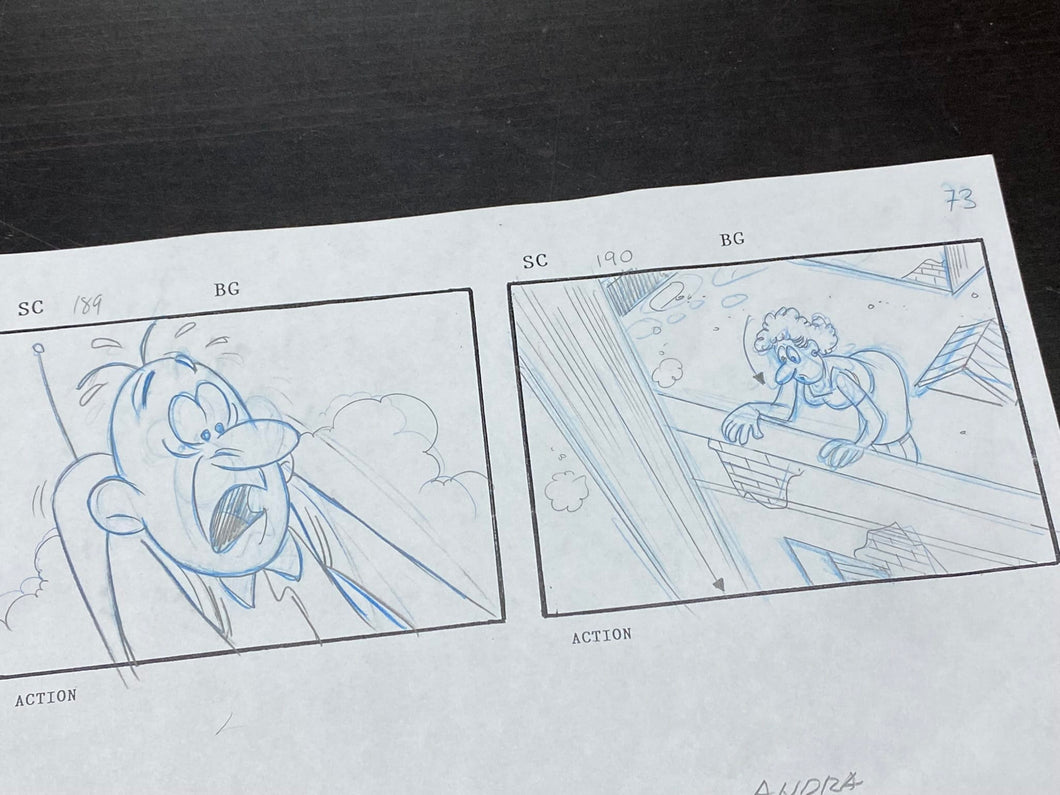 Mortadelo y Filemon (1995) - Original Production Storyboard Drawing