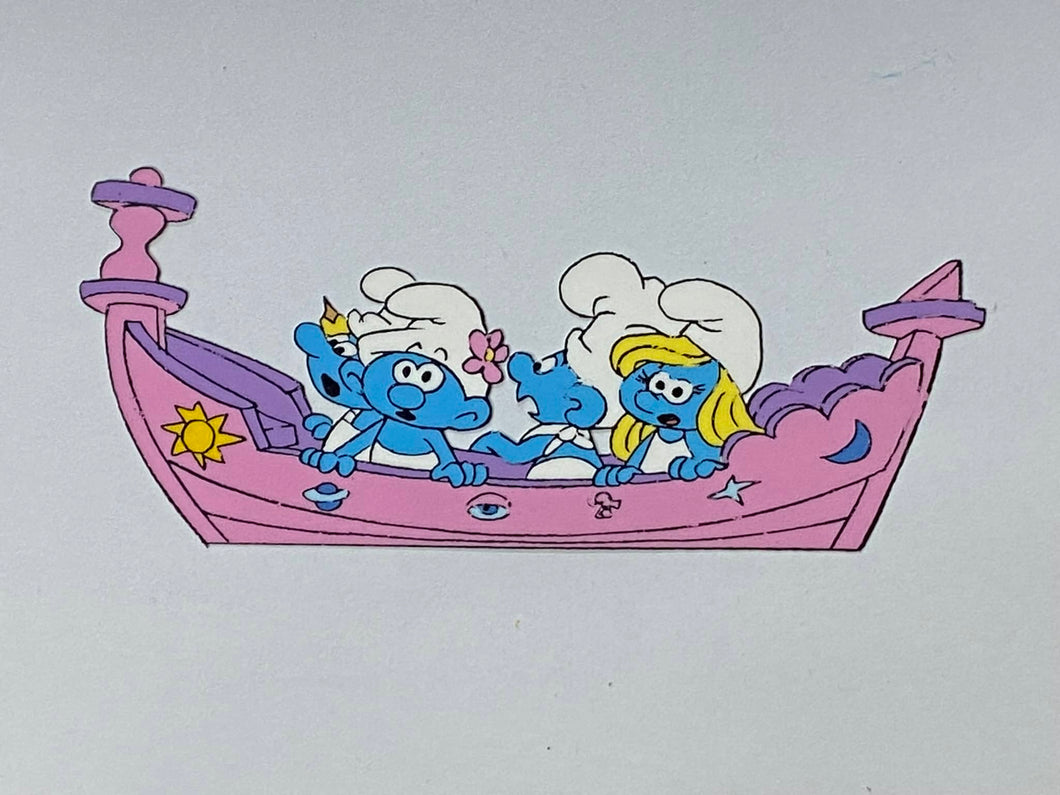 The Smurfs - Original animation cel