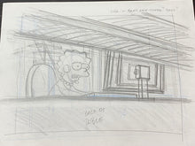 Load image into Gallery viewer, The Simpsons - Original drawing of Lisa Simpson
