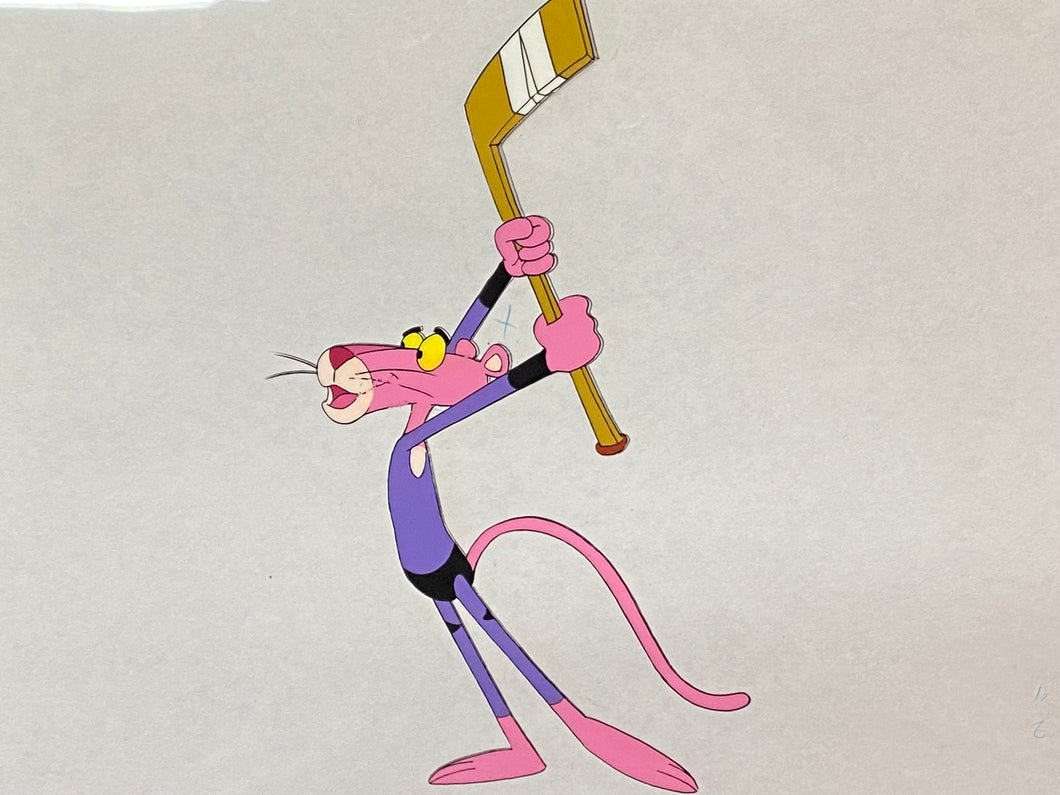 Pink Panther original animation cel and drawing