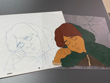 Load image into Gallery viewer, The Lord of the Rings (1978) - Original Animation Drawing and Cel of Frodo
