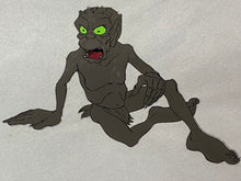 Load image into Gallery viewer, The Lord of the Rings (1978) - Original Animation Drawing and Cel of Gollum
