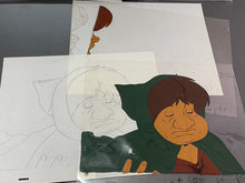 Load image into Gallery viewer, The Lord of the Rings (1978) - Original Animation Drawing and Cel of Sam
