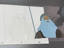 Load image into Gallery viewer, The Lord of the Rings (1978) - Original Animation Drawing and Cel of Theoden
