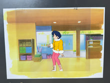 Load image into Gallery viewer, Ranma ½ - Original animation cel and drawing of Akane Tendo, with copy background
