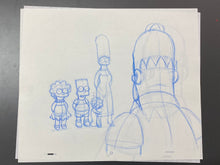 Load image into Gallery viewer, The Simpsons - 2 x Original drawings of The Simpsons Family
