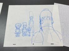 Load image into Gallery viewer, The Simpsons - 2 x Original drawings of The Simpsons Family
