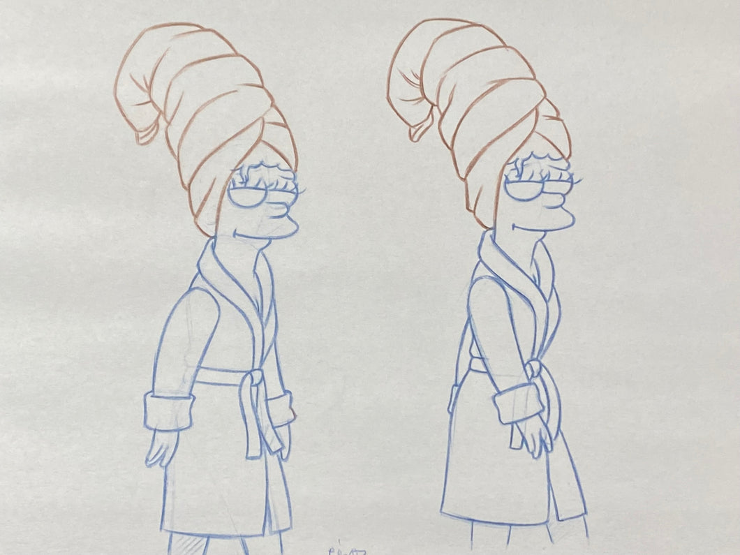 The Simpsons - Original drawing of Marge Simpson (studio concept drawings)