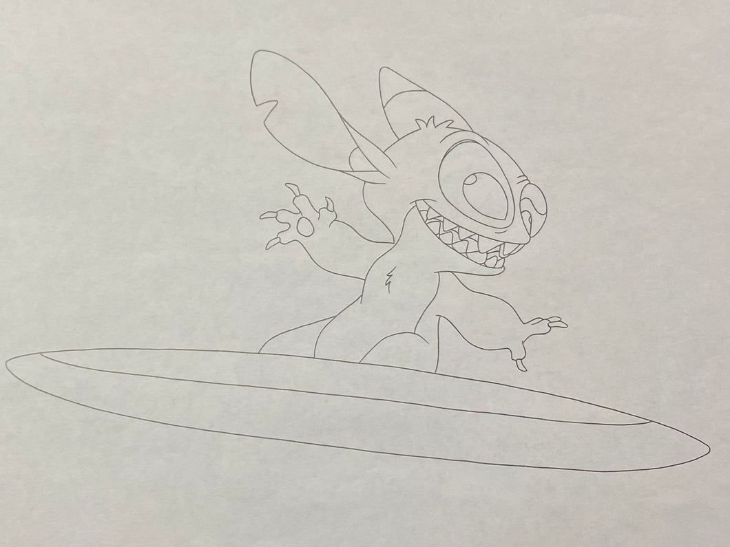 Lilo & Stitch (Walt Disney, 2002) - Original Animation Drawing of Stitch, big size