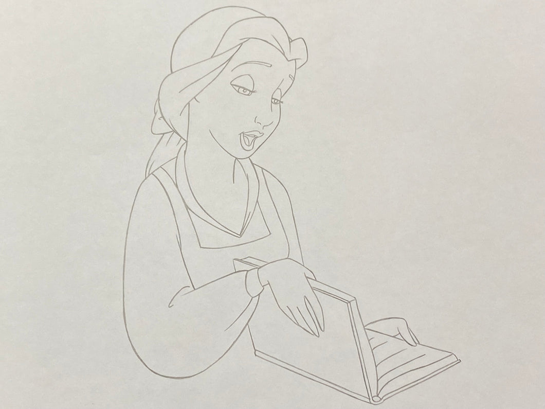 Beauty and the Beast  (Walt Disney, 1991) - Original Animation Drawing of Belle