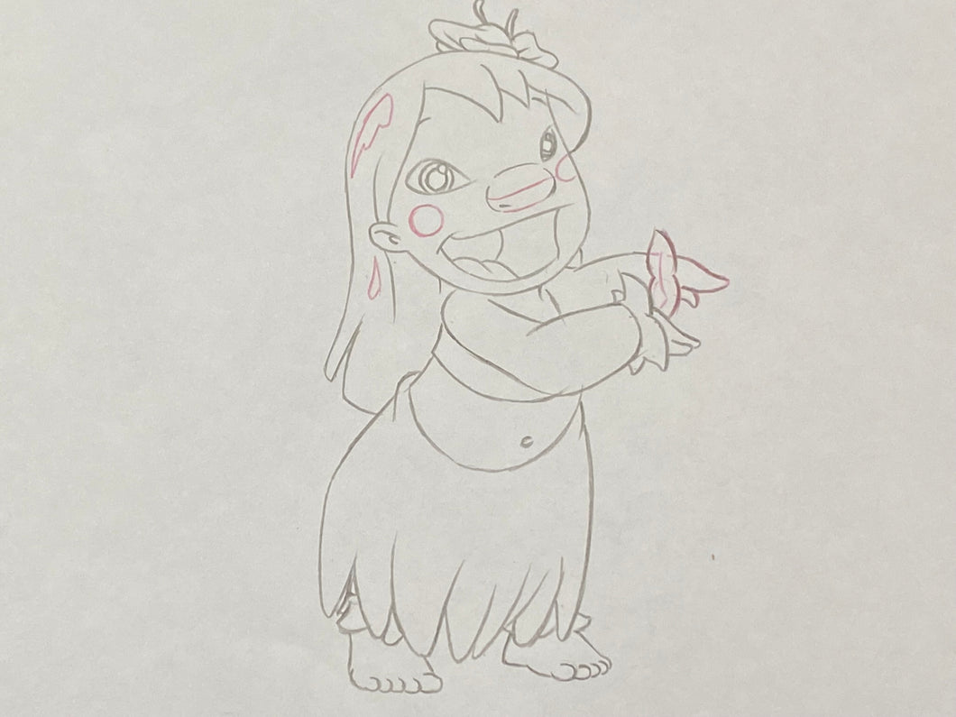 Lilo & Stitch (Walt Disney, 2002) - Original Animation Drawing of Lilo