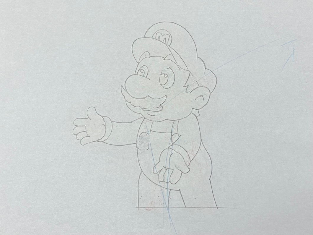 The Super Mario Bros. Super Show! (1989) - Original Animation Drawing of Mario